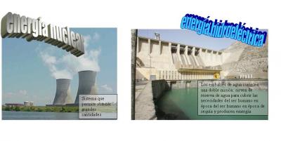 energía nuclear y hidroeléctrica